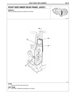 2003-2008 TOYOTA 4Runner Repair Manual, Body Lower Back Panel (Cut-H)
